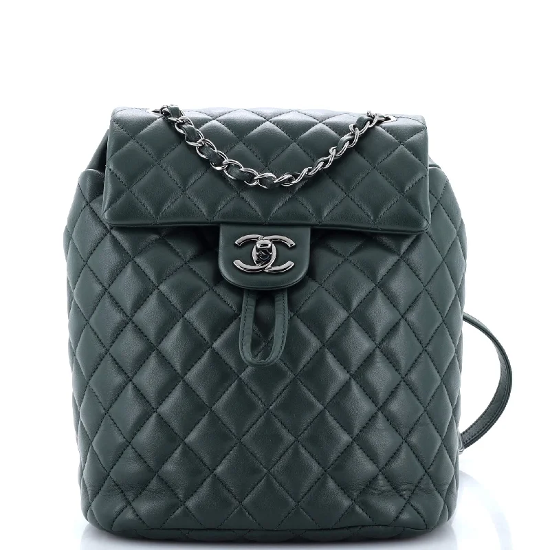 Chanel bags available at online luxury retaileUrban Spirit Backpack Quilted Leather Small