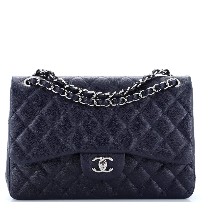 Chanel bags sale 2025Vintage Classic Double Flap Bag Quilted Caviar Jumbo