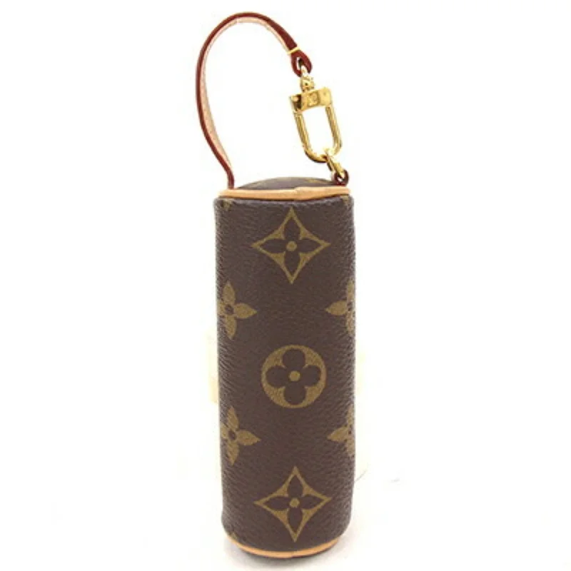 Louis Vuitton bags with a snap - button closure and a decorative charm for styleLOUIS VUITTON Pouch Monogram Micro Papillon M00354 Bag Charm Ladies Men