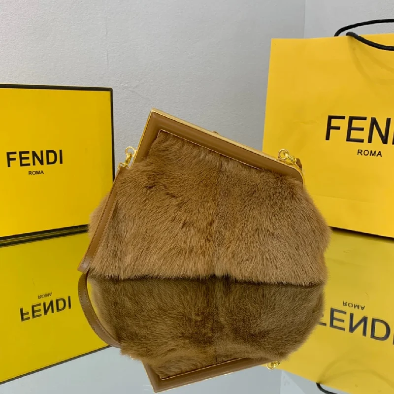 Ladies Fendi shoulder bags with a magnetic - closure flap for easy opening and closingWF -  Fendi Bag - 328