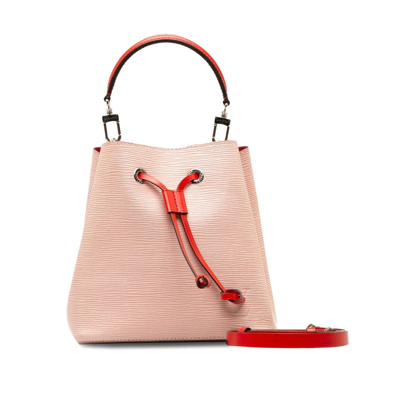 Louis Vuitton bags with a front - zip pocket for small items like keysLouis Vuitton Noé Noe BB in Epi Rose Valerine M53609 Bucket Bag