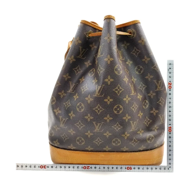 Ladies Louis Vuitton shoulder bags with a tassel decoration for charmLouis Vuitton Noe Brown Monogram Shoulder Bag