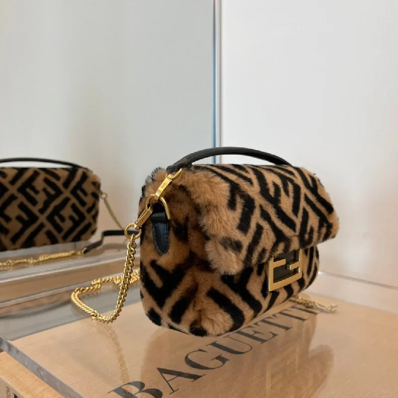 Fendi crossbody bags with a faux fur trim for a warm and stylish winter accessoryWF -  Fendi Bag - 311