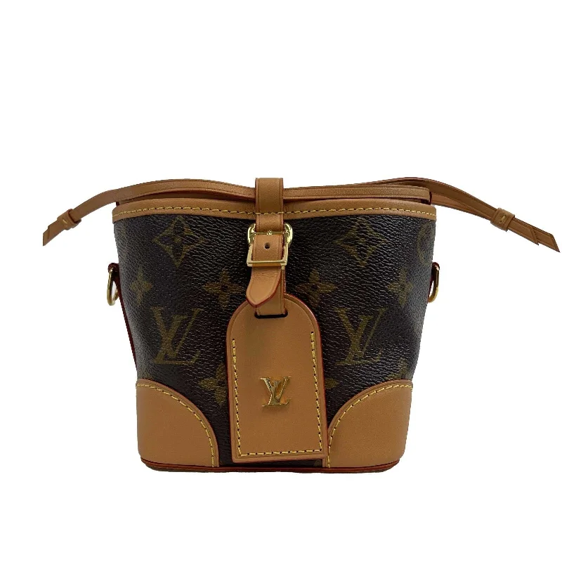 Ladies Louis Vuitton Capucines bags with a detachable shoulder strapLOUIS VUITTON Noe Nano Purse Monogram Canvas Bucket Bag 2021