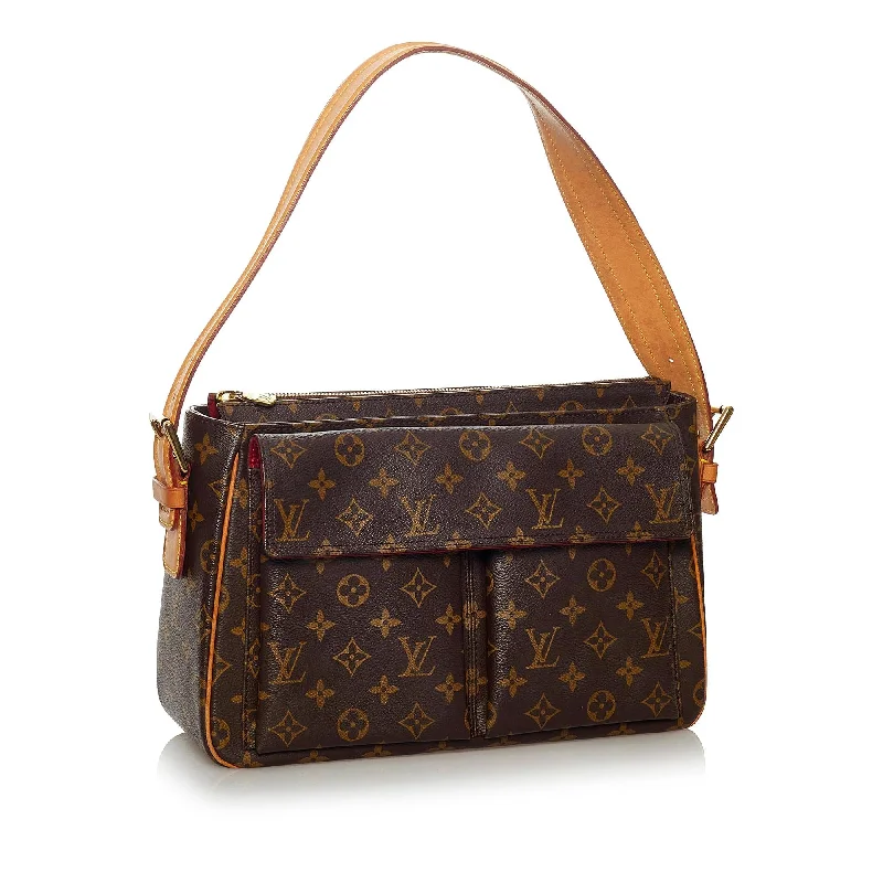 Louis Vuitton crossbody bags with a printed floral pattern for femininityLouis Vuitton Monogram Viva-Cite GM (28851)