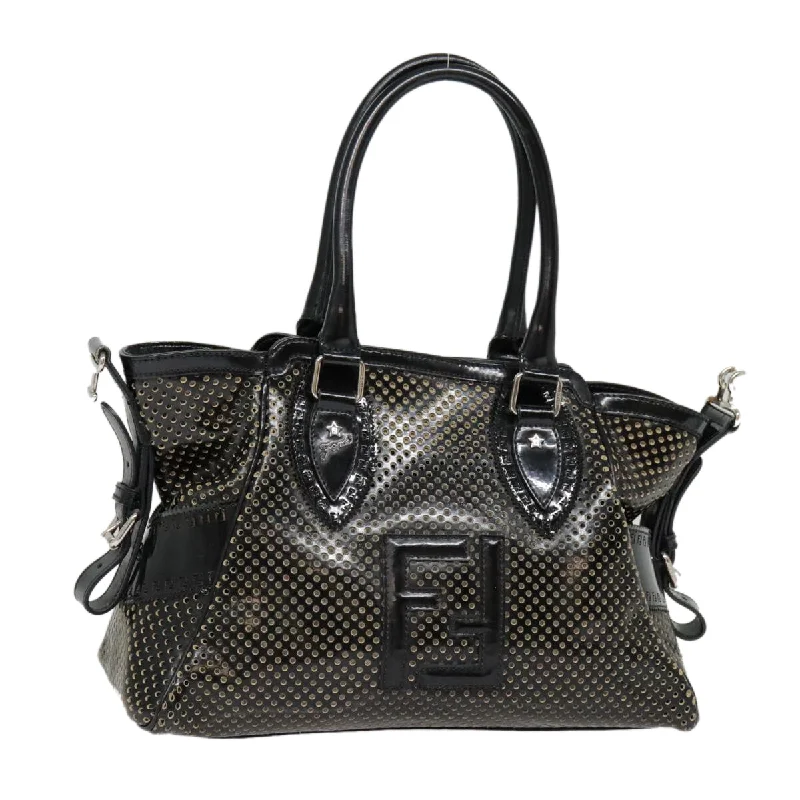 Fendi By The Way bags with a suede interior lining for a luxurious and soft feelFENDI Hand Bag Enamel Black 8BN157  hk1661