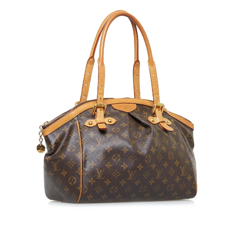 Louis Vuitton handbags with a patent - leather finish for a shiny lookLouis Vuitton Monogram Tivoli GM (RoBhhk)