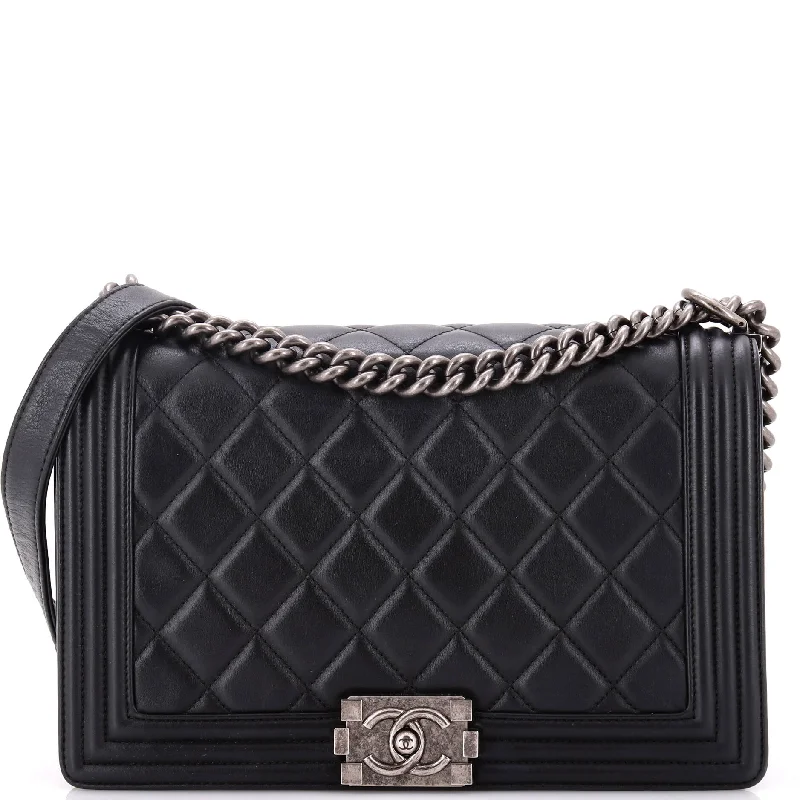 Chanel bags in luxury boutiques worldwideBoy Flap Bag Quilted Calfskin New Medium