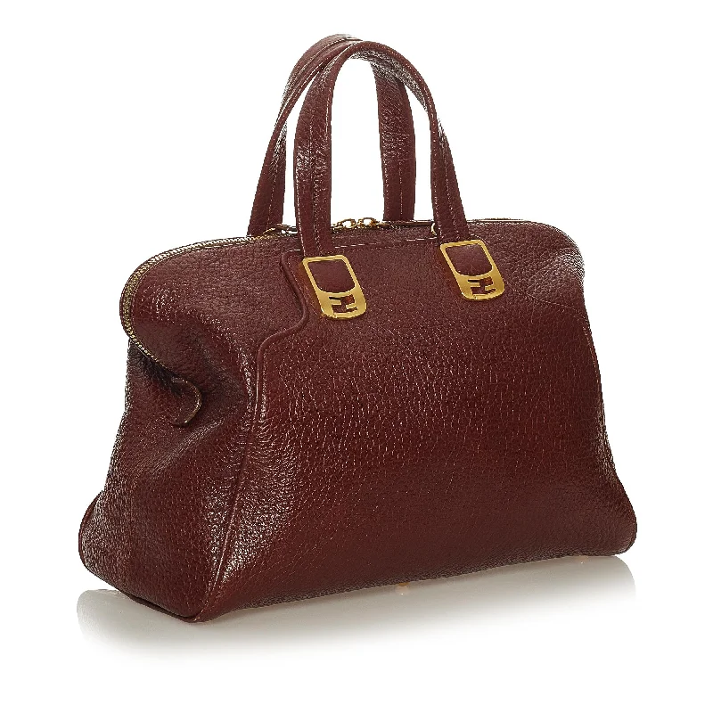 Fendi bags with a detachable camera holder for photography enthusiastsFendi Chameleon Leather Satchel (SHG-27469)