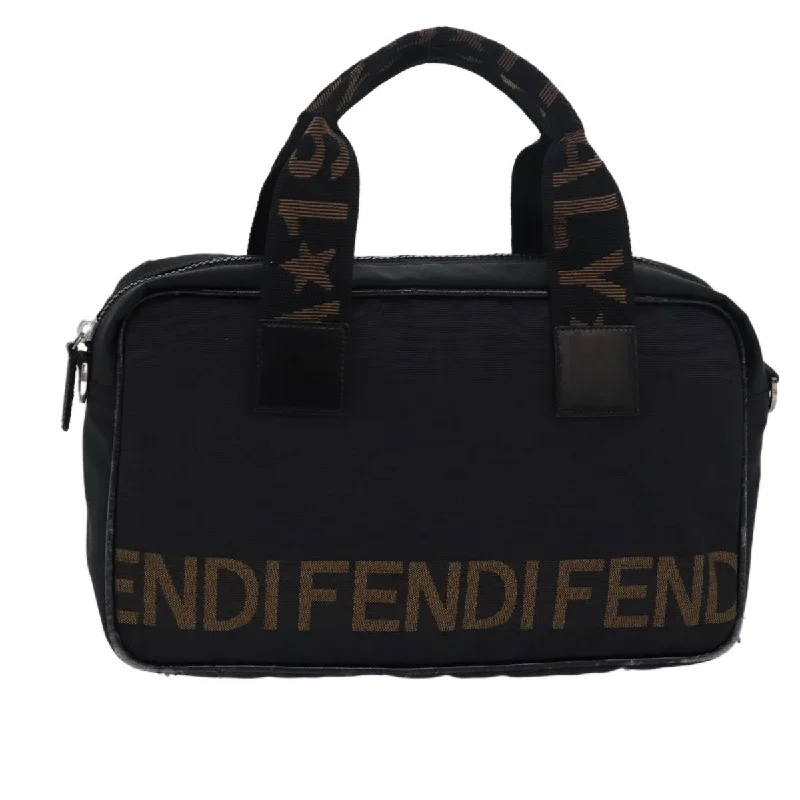 Fendi backpacks with a padded laptop sleeve for travel and work - related useFENDI Hand Bag Canvas Black Brown  bs15716