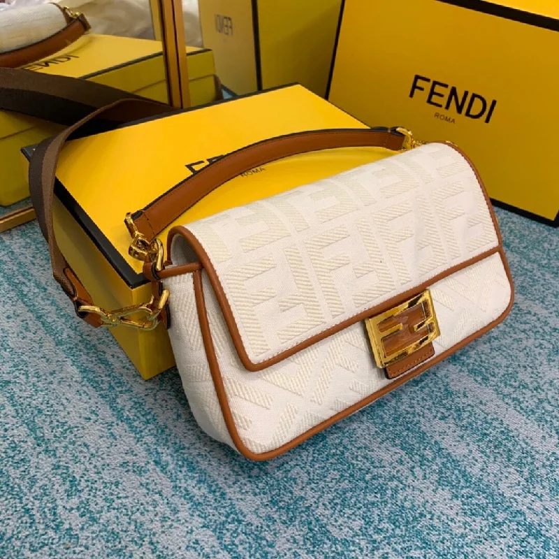 Fendi Baguette bags with a detachable shoulder strap for hands - free convenienceFendi Baguette Bag