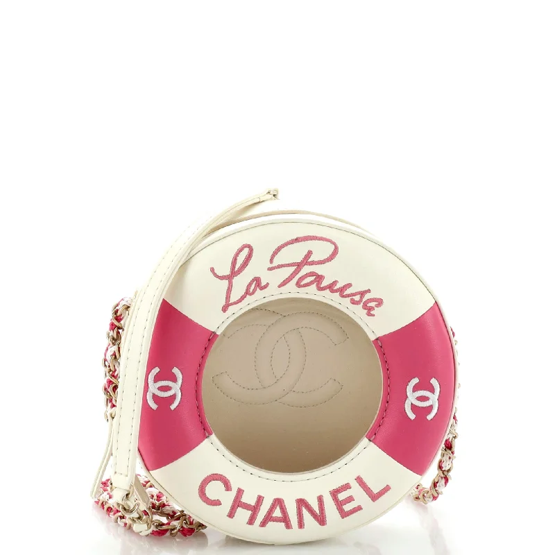 Chanel bags available in bold colors and patternsLifesaver Round Crossbody Bag Lambskin Small