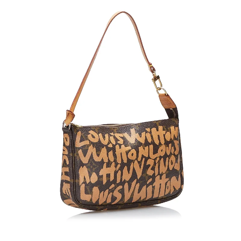 Louis Vuitton Alma bags with a detachable shoulder strap for versatilityLouis Vuitton Stephen Sprouse Monogram Graffiti Pochette Accessoires (cl9BG5)