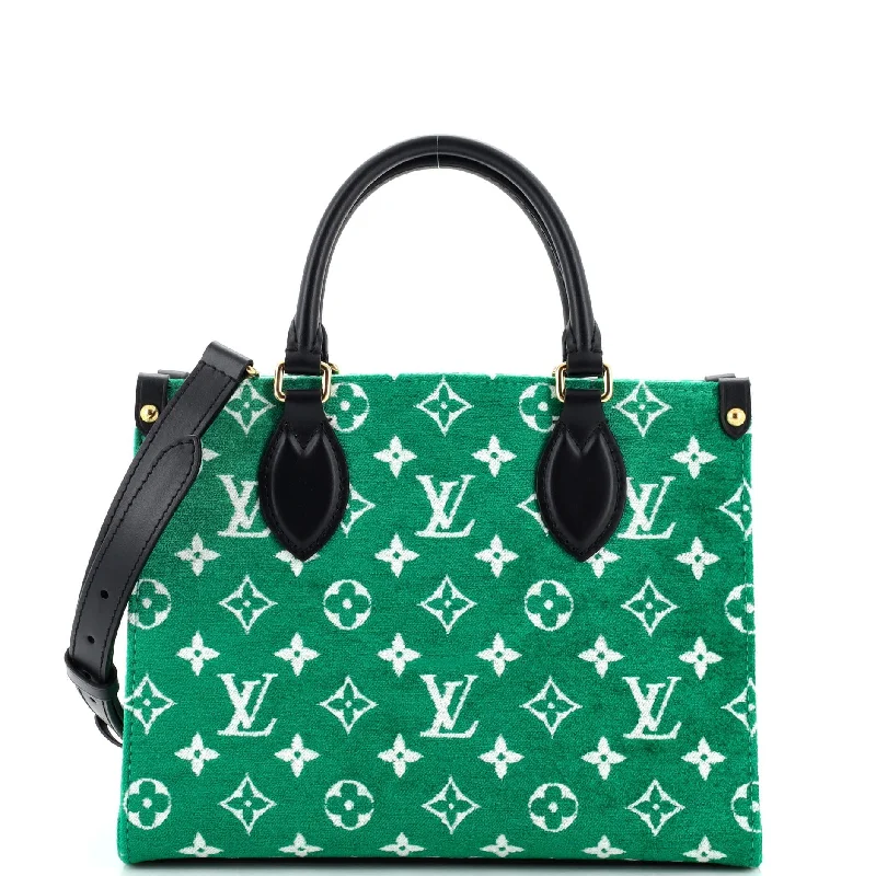 Louis Vuitton bags with a detachable mirror inside for on - the - go touch - upsLouis Vuitton Onthego Tote Lv Match