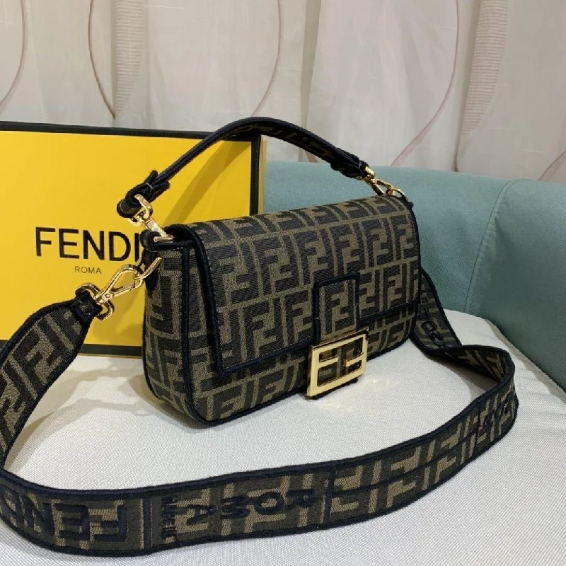 Fendi crossbody bags with a reflective strap for safety during low - light conditionsFendi Baguette Bag