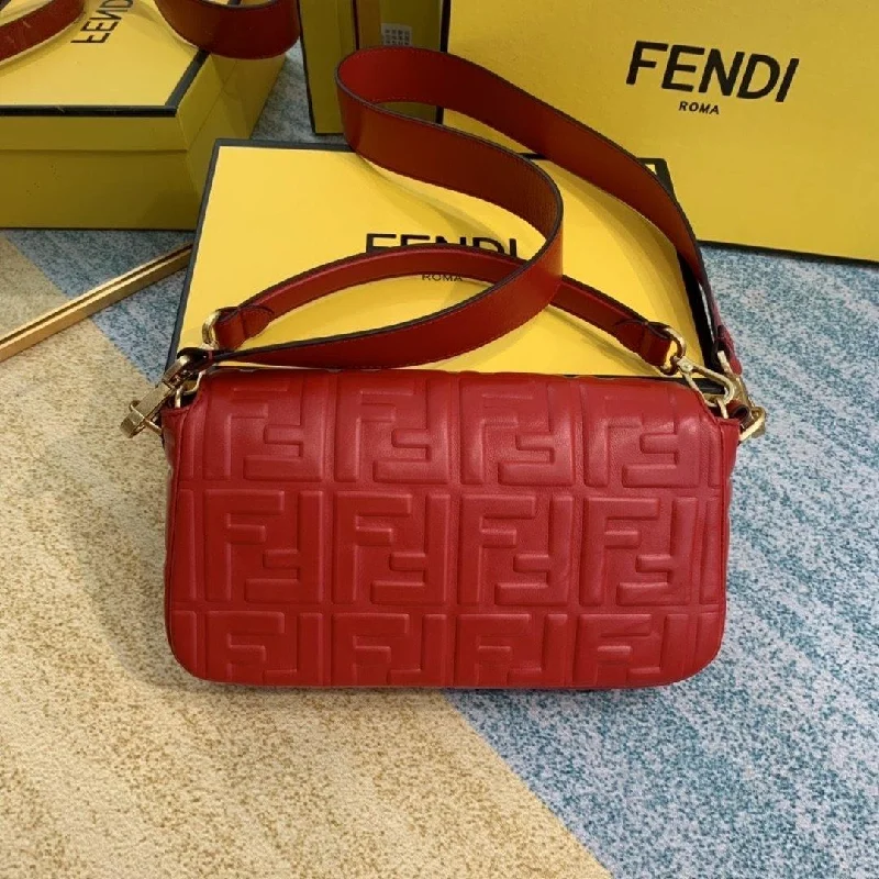 Fendi tote bags with a hand - painted FF pattern for an artisanal and one - of - a - kind touchFendi baguette Bag