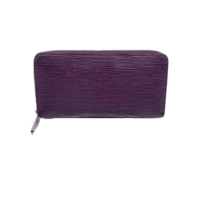 Louis Vuitton Twist bags with a snakeskin - effect panel for a bold lookLOUIS VUITTON Purple Epi Leather Zippy Long Continental Wallet