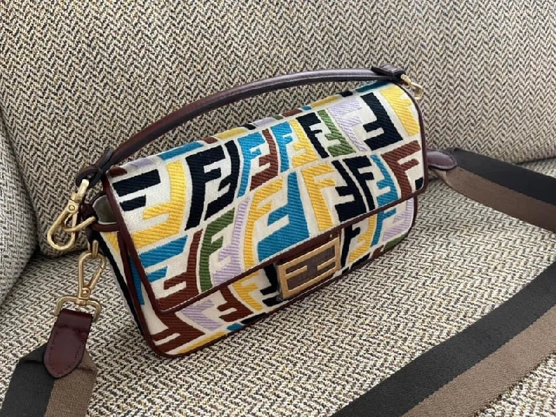 Fendi crossbody bags with a keychain holder for practicality and easy access to keysFendi Baguette Bag