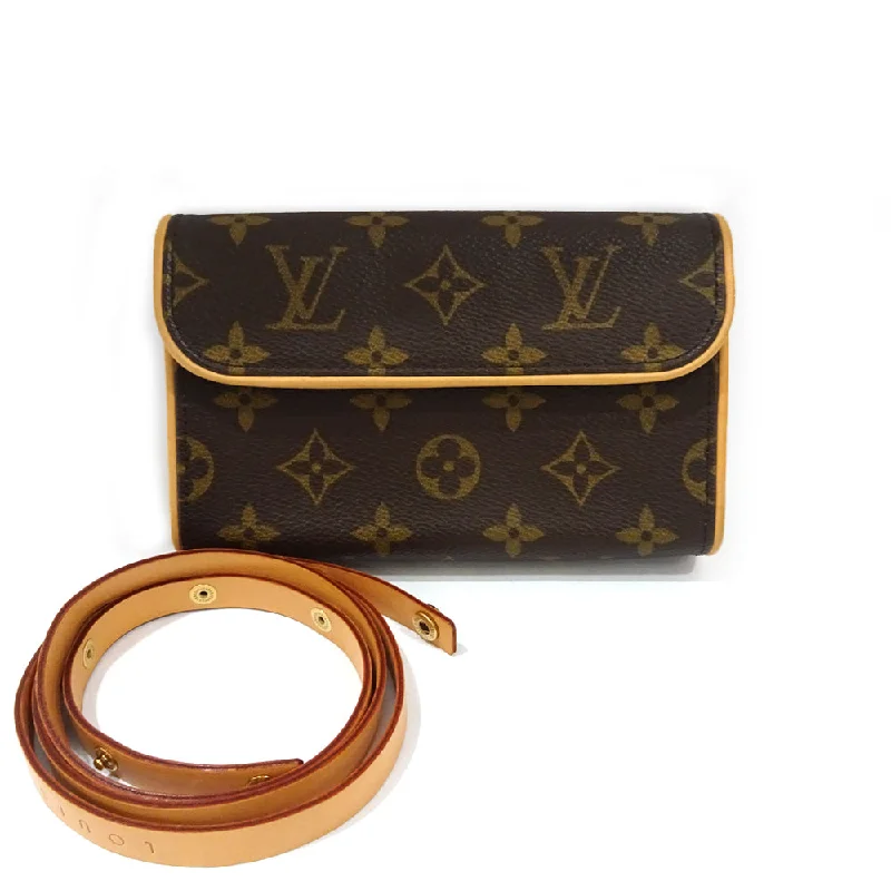 Louis Vuitton Twist bags with a snakeskin - effect panel for a bold lookLouis Vuitton Poschet Florentino M51855 Monogram Waistpot Body Bag Belt S Size Brown Leather