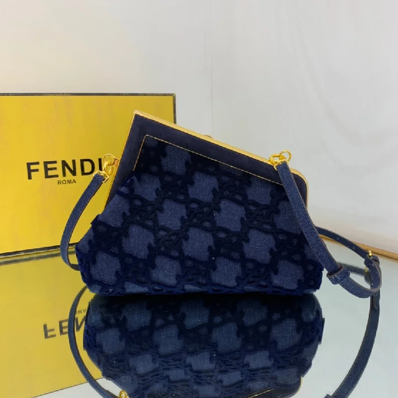 Fendi bags with a chain - link trim and a leather body for a modern and edgy lookWF -  Fendi Bag - 277