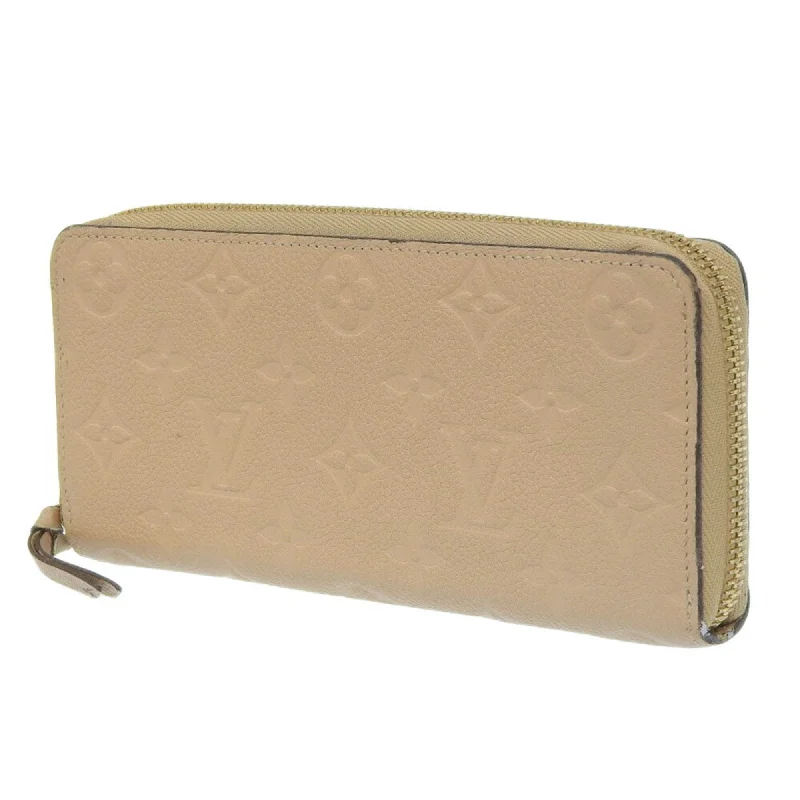 Ladies Louis Vuitton Capucines bags with a detachable shoulder strapLOUIS VUITTON Portefeuille Clemence Long Wallet M60173 Monogram Implant Dune Beige SP4154 Ladies