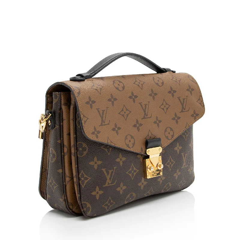 Louis Vuitton Twist bags with a crystal - embellished LV - turnlockLouis Vuitton Reverse Monogram Pochette Metis Shoulder Bag (F3L3HO)