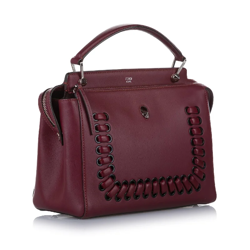 Fendi Baguette bags with a monogram - embossed leather surface for a luxurious feelFendi DotCom Leather Satchel (SHG-32334)