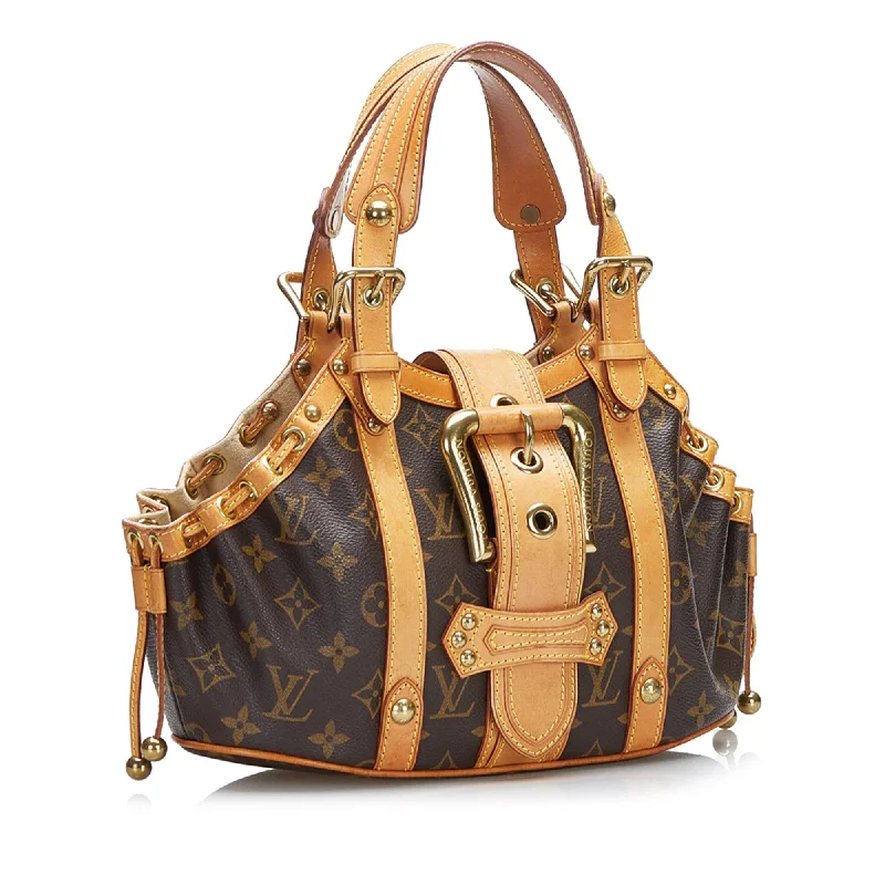 Louis Vuitton Alma bags with a leather - wrapped handle for a luxurious feelLouis Vuitton Monogram Theda PM (TRGlt5)