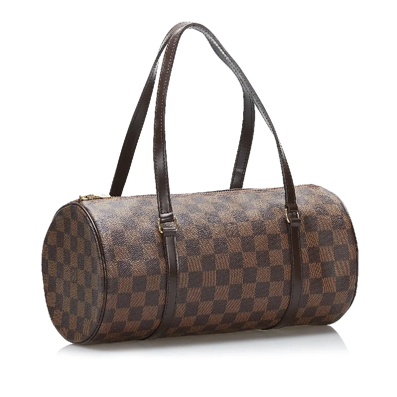 Louis Vuitton crossbody bags in a bold red color for a statementLouis Vuitton Papillon 30 Damier Ebene Canvas