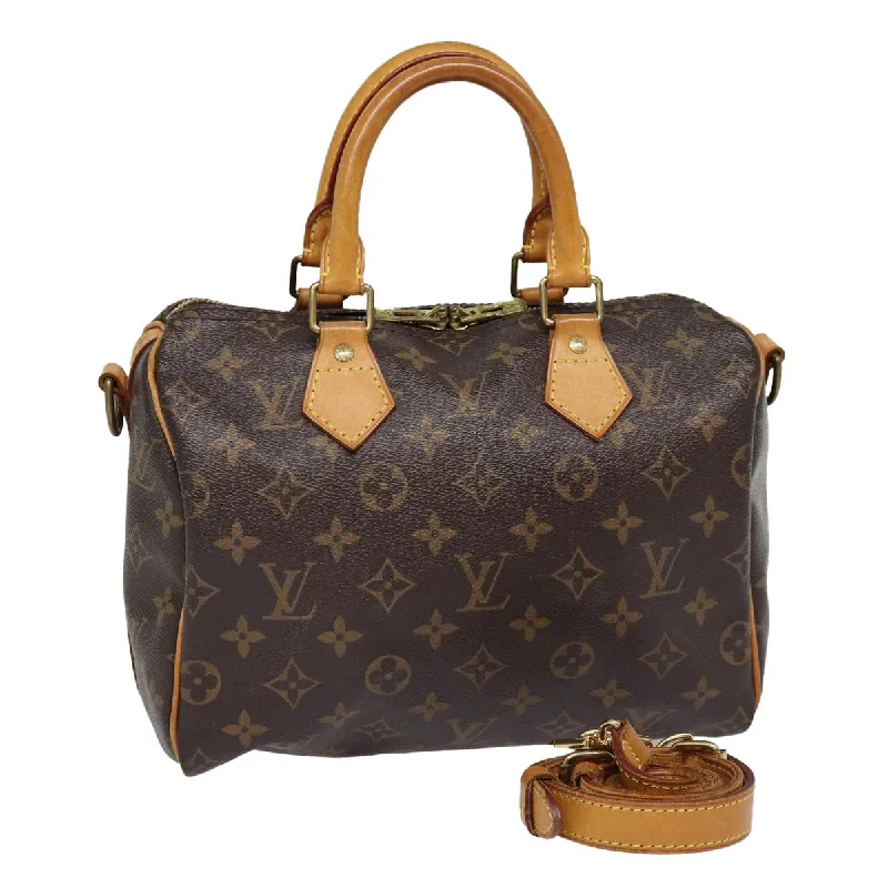 Louis Vuitton handbags with a back - zip pocket for storing valuablesLOUIS VUITTON Monogram Speedy Bandouliere 25 Hand Bag 2way M45948 LV Auth 85199