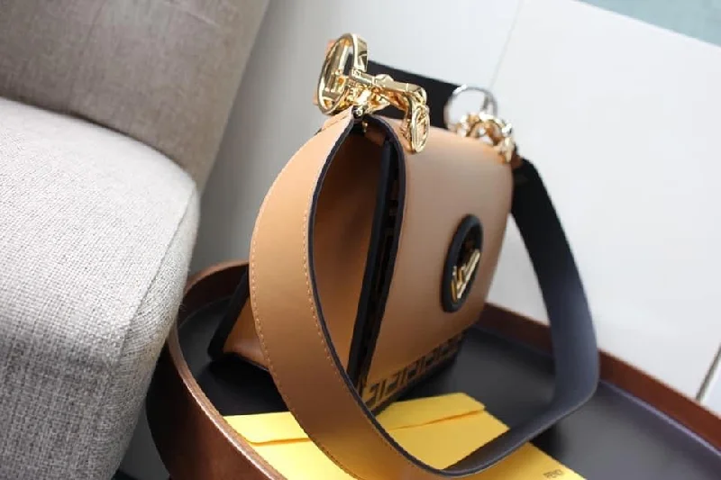 Small - sized Fendi crossbody bags in smooth calfskin leather for a compact and stylish carryFendi Kan I F Bag