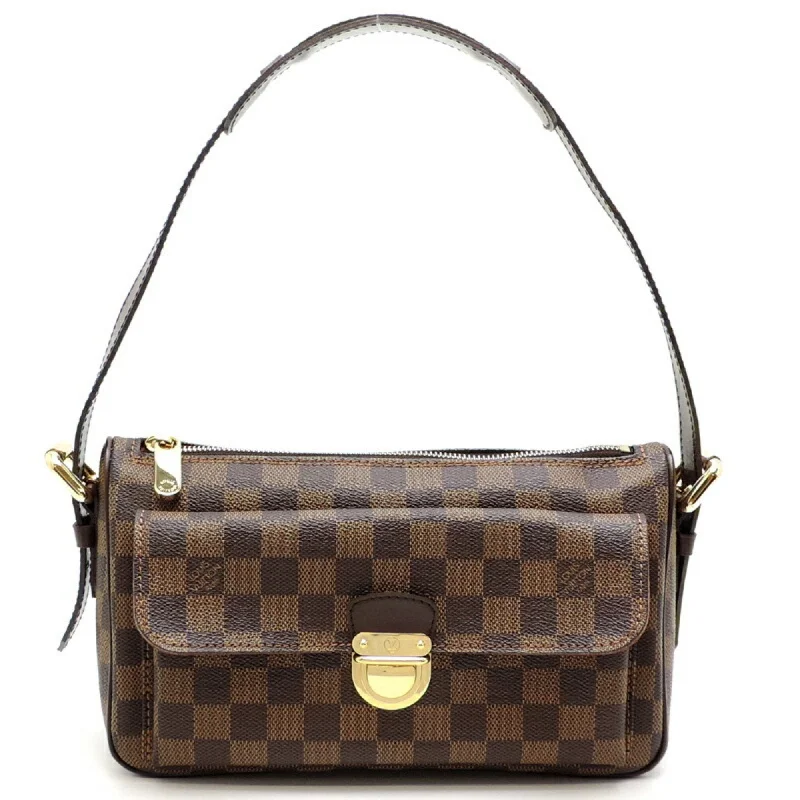 Louis Vuitton Twist bags with a snakeskin - effect panel for a bold lookLouis Vuitton Ravello GM Women's Shoulder Bag N60006 () Damier Ebene (Brown)