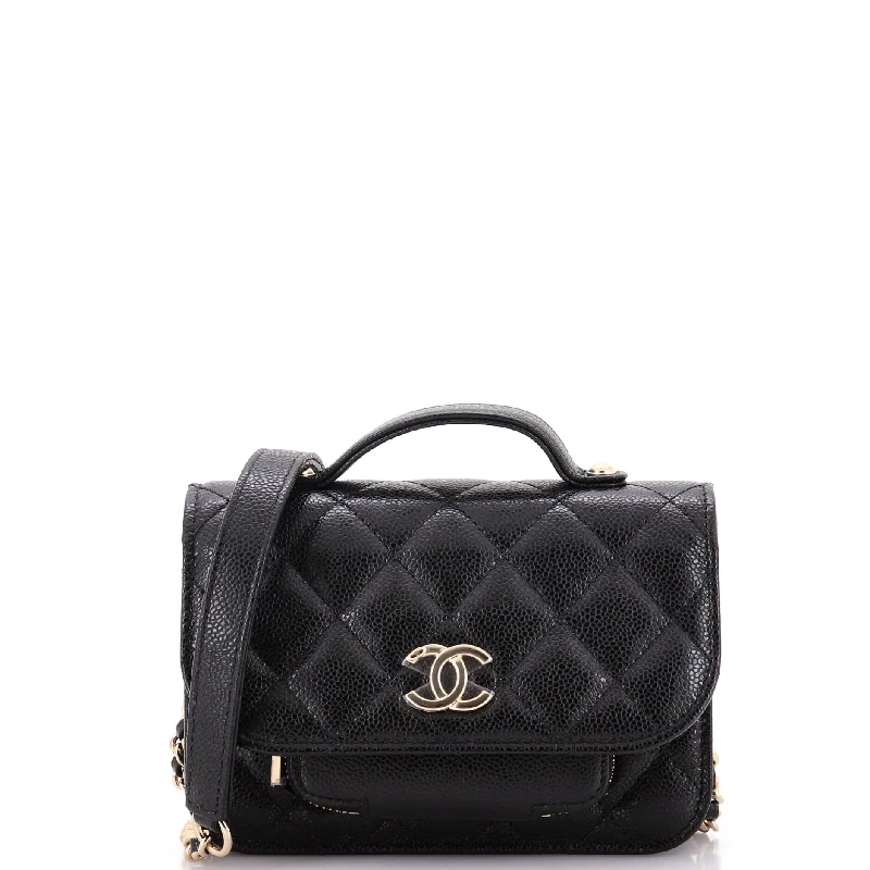 Chanel bags with adjustable chain strapsBusiness Affinity Flap Bag Quilted Caviar Mini