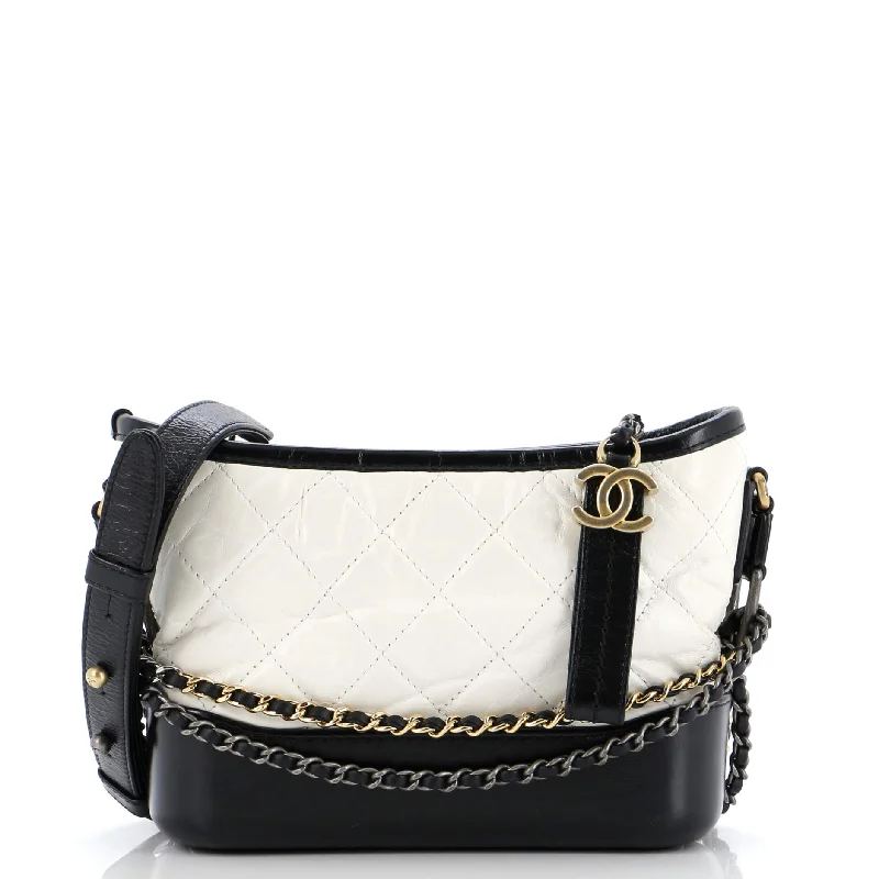 Chanel bags for the minimalist fashionBicolor Gabrielle Hobo Quilted Aged Calfskin Small