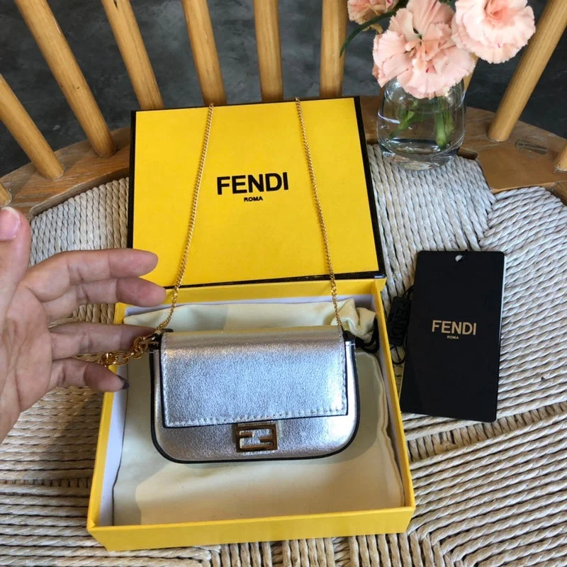 Ladies Fendi shoulder bags with a detachable phone stand for hands - free viewingBC - FENDI BAGS - 1026