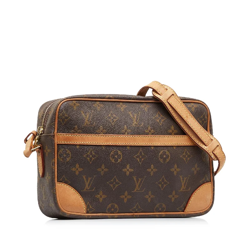 Louis Vuitton handbags with a back - zip pocket for storing valuablesLouis Vuitton Monogram Trocadero 27 (kJwIEA)