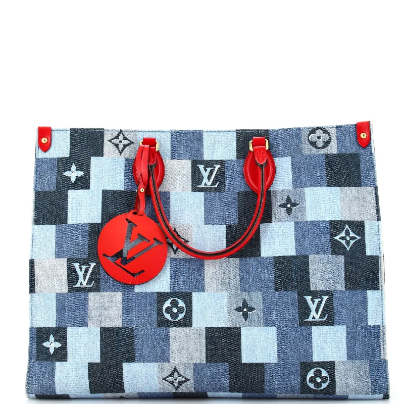 Louis Vuitton Alma bags with a monogram - embossed leather surfaceLouis Vuitton Onthego Tote Damier And