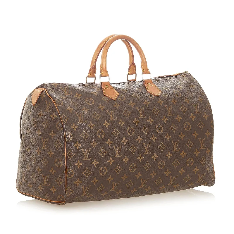 Louis Vuitton bags with a front - zip pocket for small items like keysLouis Vuitton Monogram Speedy 40 (SHG-22494)