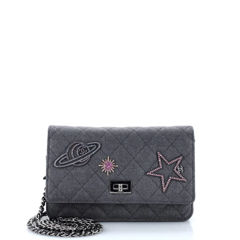 Chanel Limited Edition Handbag for CollectorsSpace Charms Reissue 2.55 Wallet on Chain Quilted Canvas