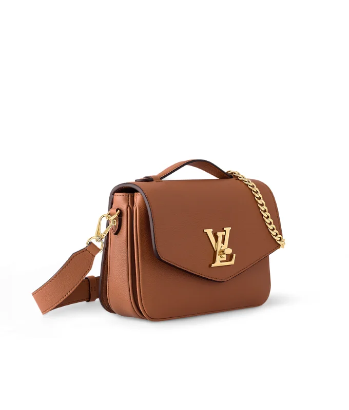 Louis Vuitton Alma bags with a detachable shoulder strap for versatilityLOUIS VUITTON Oxford Luxury Lockme Crossbody Bag Brown