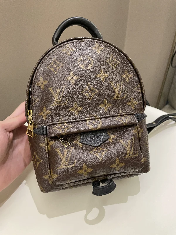 Louis Vuitton Alma bags with a detachable shoulder strap for versatilityLouis Vuitton Palm Spring Mini Backpack Classic Monogram