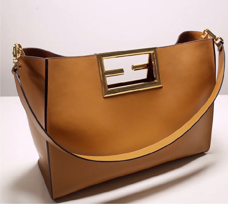 Ladies Fendi shoulder bags with a detachable key fob for easy key managementFendi ladies handbag