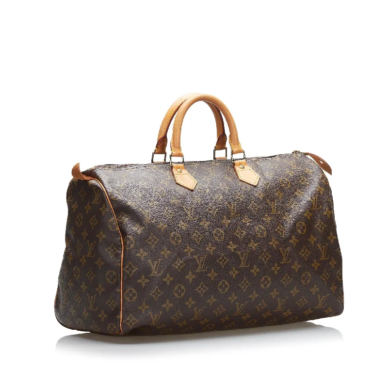 Ladies Louis Vuitton shoulder bags with a magnetic - closure flap for easeLouis Vuitton Monogram Speedy 40 (SHG-37059)