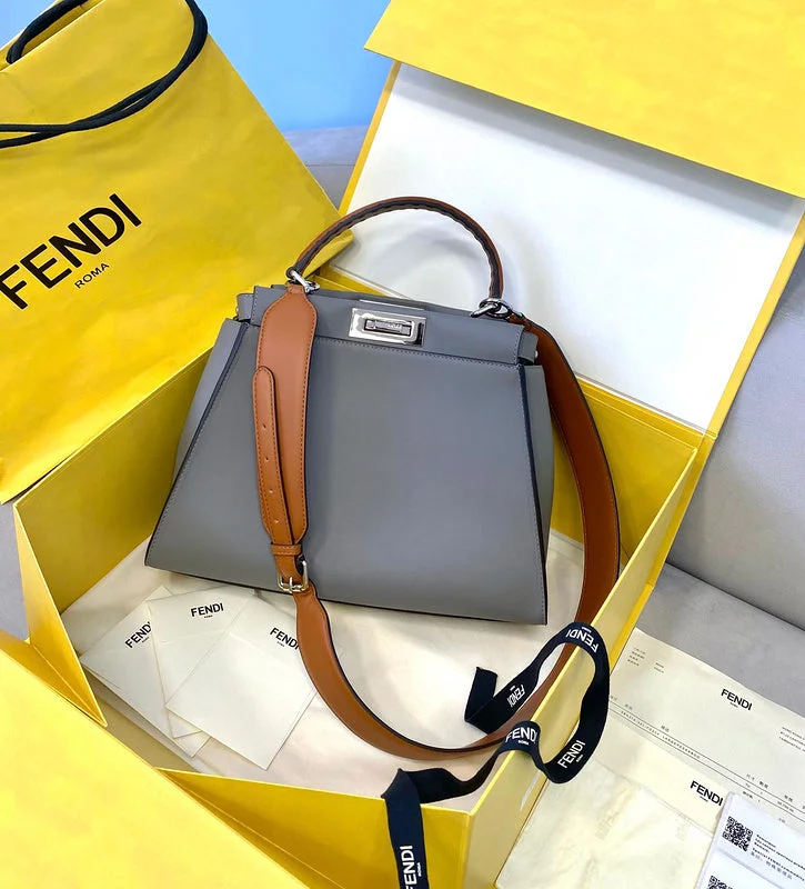 Ladies Fendi Peekaboo bags with a back - pocket organizer for better organizationBC - FENDI BAGS - 100