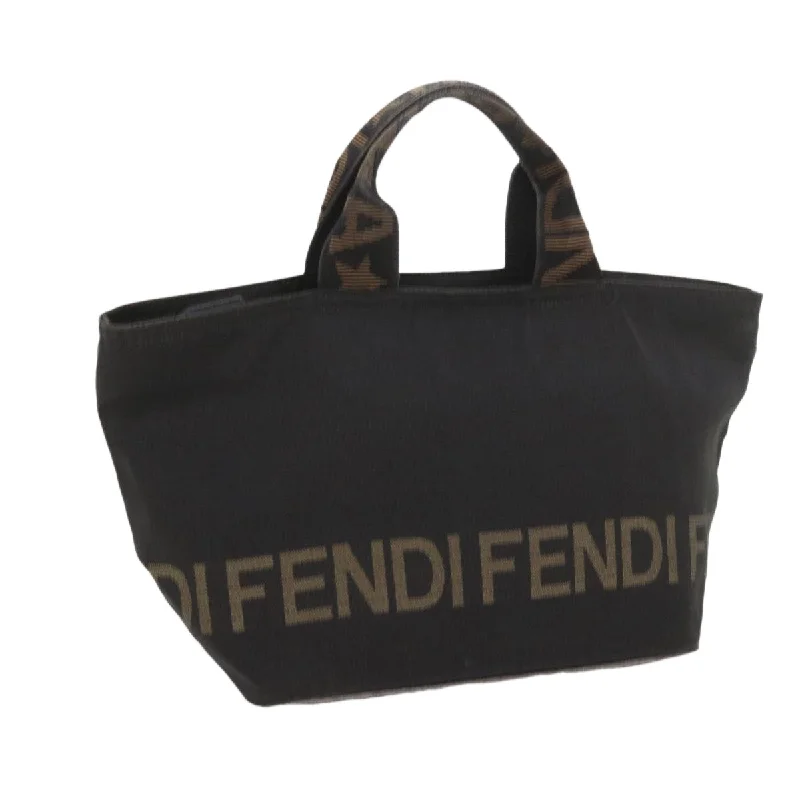 Fendi backpacks with a ventilated back panel for improved air circulationFENDI Hand Bag Canvas Black  yk9264