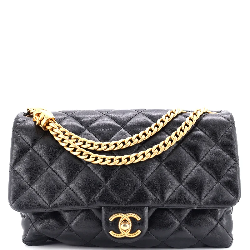 Chanel Colorful Handbag for Spring OutfitsAll Slide Long Flap Bag Quilted Lambskin Medium