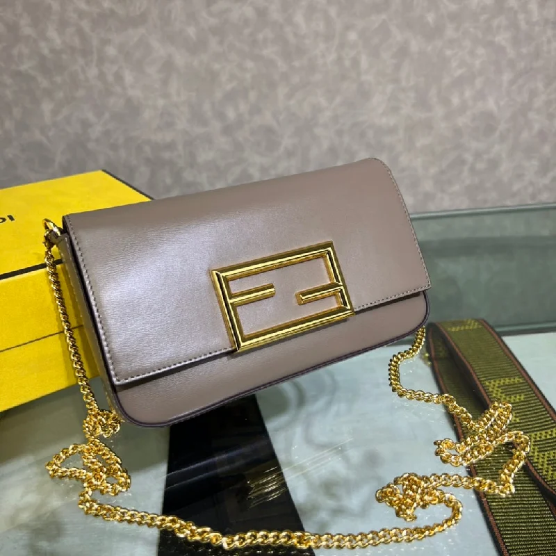 Fendi bags with a front - flap pocket and a turnlock for a classic and elegant aestheticWF -  Fendi Bag - 305