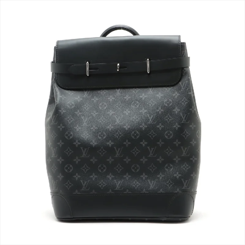 Louis Vuitton handbags with a patent - leather finish for a shiny lookLouis Vuitton Monogram Steamer Backpack M44052   at