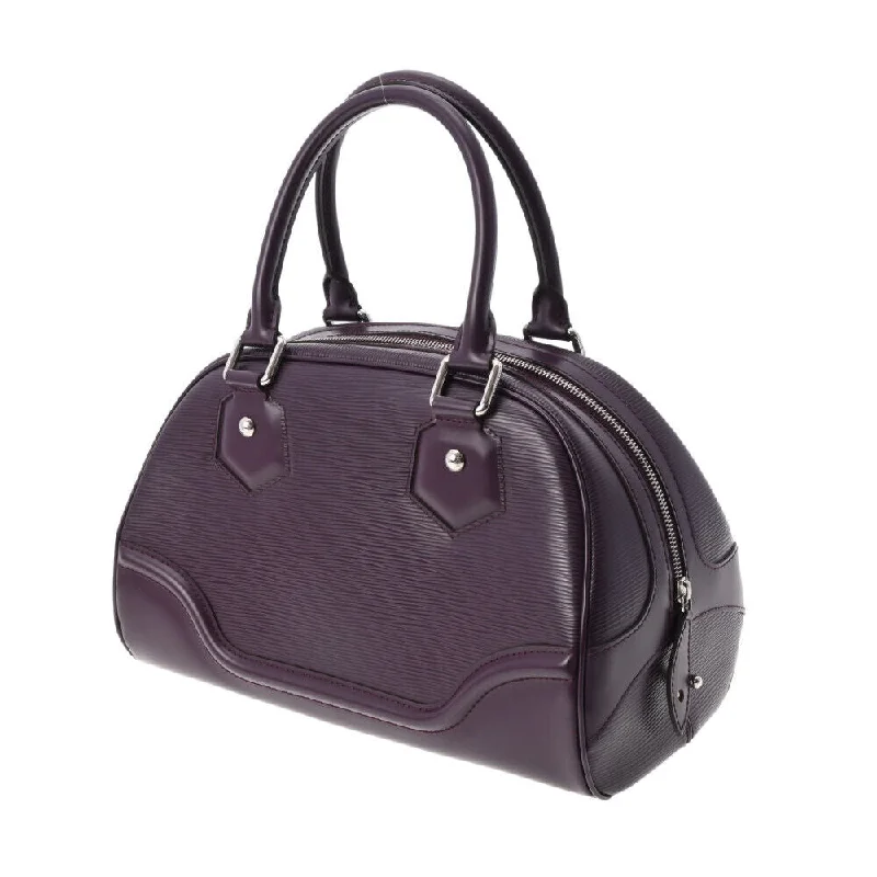 Ladies Louis Vuitton Capucines bags with a detachable shoulder strapLouis Vuitton Purple Leather Bowling handbag bag