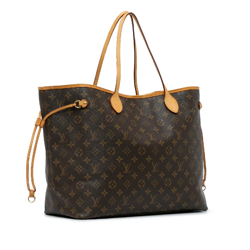 Louis Vuitton bags with a snap - button closure and a decorative charm for styleLouis Vuitton Monogram Neverfull GM (p27iWr)